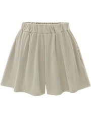 Women's Plus High Rise High Stretch Basic Shorts