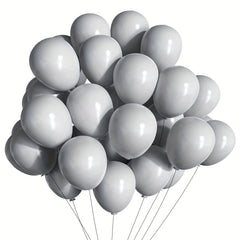 60pcs Gray Party Latex Balloons 5inch Kit for Gray Theme Events