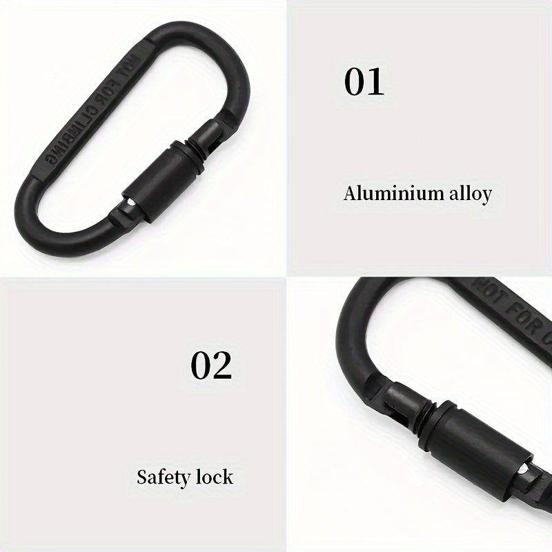 2pcs Heavy Duty Locking Carabiner Clips for Camping Hiking Hammock Backpack