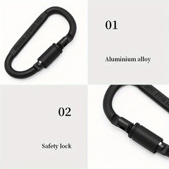 2pcs Heavy Duty Locking Carabiner Clips for Camping Hiking Hammock Backpack
