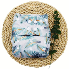 Leaves Print Adjustable Baby Cloth Diaper