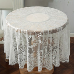 Round Lace Tablecloth American Style Retro Lace Table Cloth