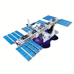 ISS 3D Model Puzzles Kids DIY Toys Christmas Fun