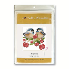 14CT Cross Stitch Small Bird On Fruit DIY Material