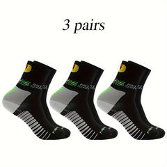 Men's Mid Crew Sport Socks Nylon Blend Breathable for Basketball Training