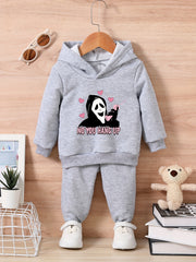Toddler Baby Halloween Outfit Set Long Sleeve Sweatshirt Trousers