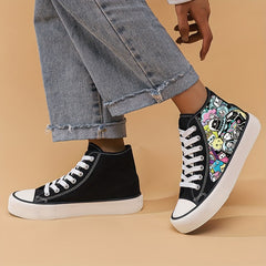 Cartoon Universe Lightweight High Top Canvas Sneakers