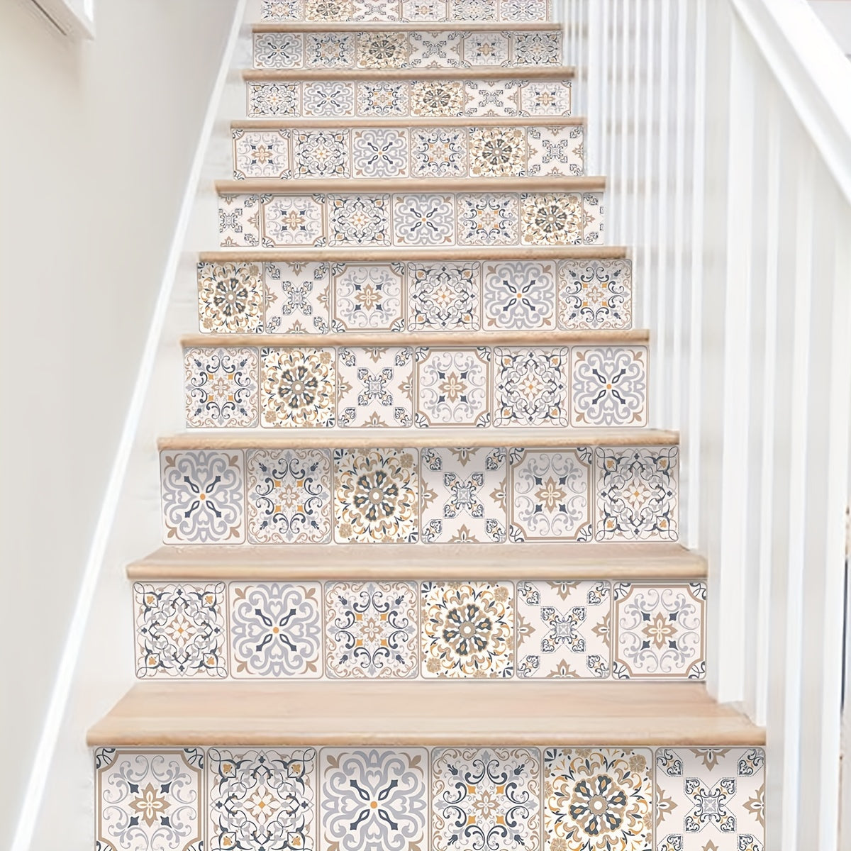 Bohemian Printed Self-adhesive Stair Wall Sticker
