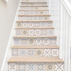Bohemian Printed Self-adhesive Stair Wall Sticker