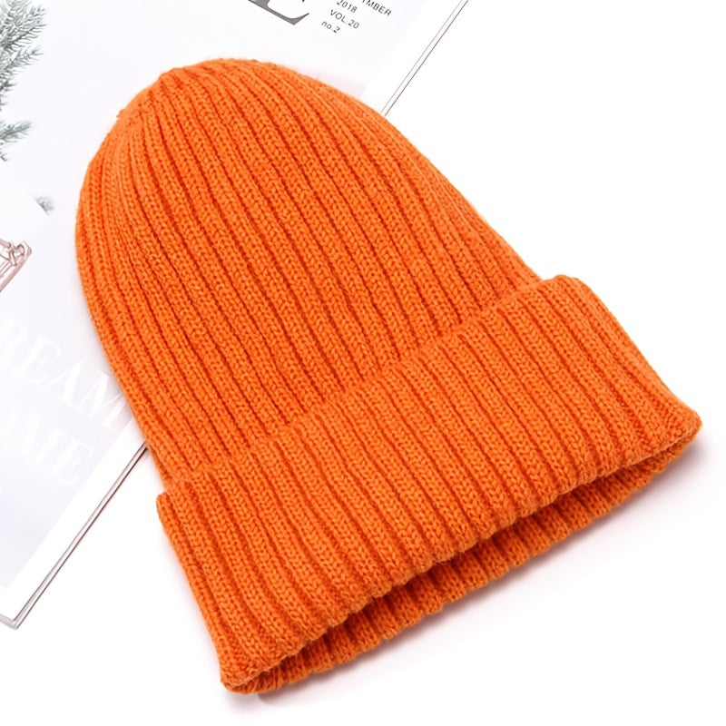 Universal Knitted Line Hat for Autumn & Winter