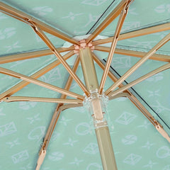 Floral Double Layer Sunshade Umbrella UV Protection Rain Or Shine Dual Use