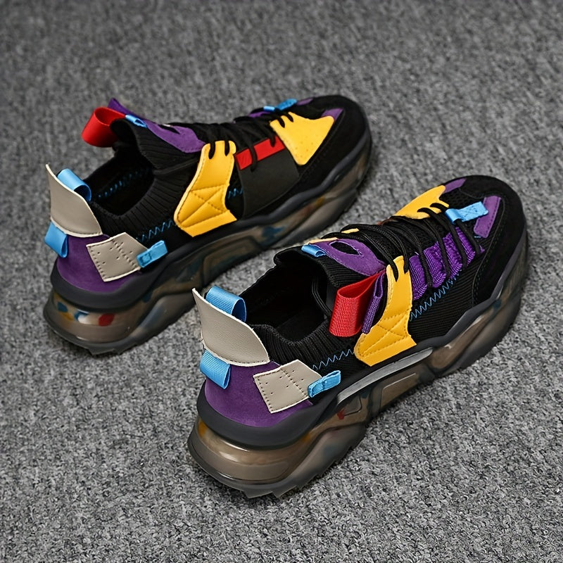 Men's Shock Absorbing Athletic Sneakers Lace Up Shoes