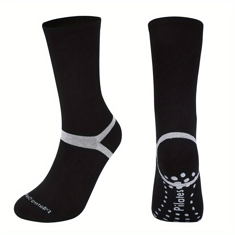 Women's Non Slip Long Tube Yoga Socks Breathable Dance Training Sport Socks