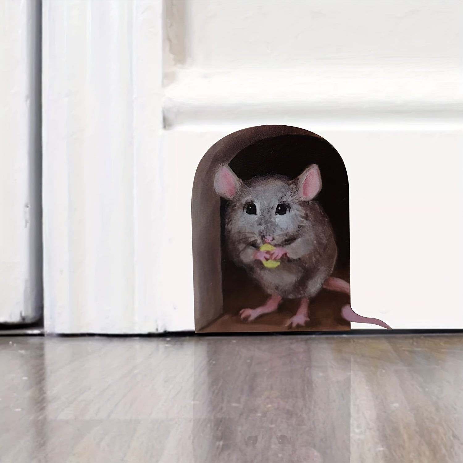 3D Mouse Hole Wall Decal for Home Nursery Wall Decor