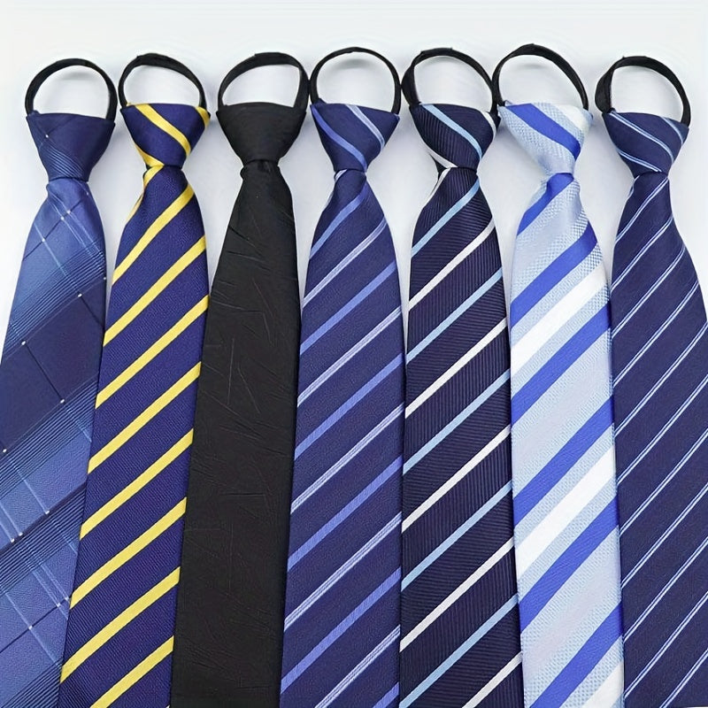 Men's Business Casual Zipper Necktie