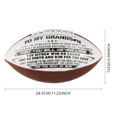 MYOKIA Engraved American Football For Training and Play with Pump