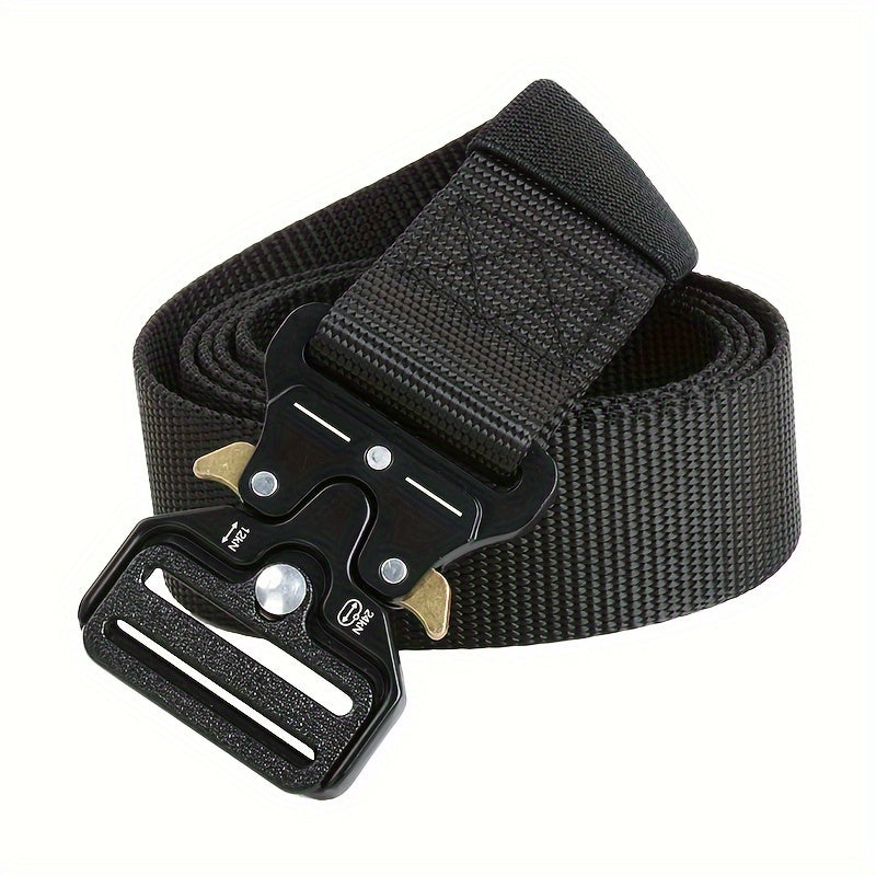 Quick Release Buckle Canvas Belt Outdoor Men's Military Training Belt