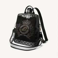 Rhinestone Decor Rucksack Women's Storage Bag