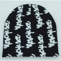 Y2K Jacquard Knitted Hat Hip Hop Outdoor Sports Streetwear