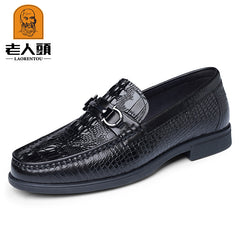 Men's Textured Loafer Shoes Non-slip Slip On Spring Summer