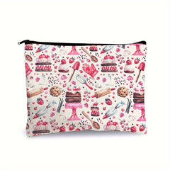 Strawberry Chocolate Dessert Makeup Bag Case For Sister - Birthday Gift