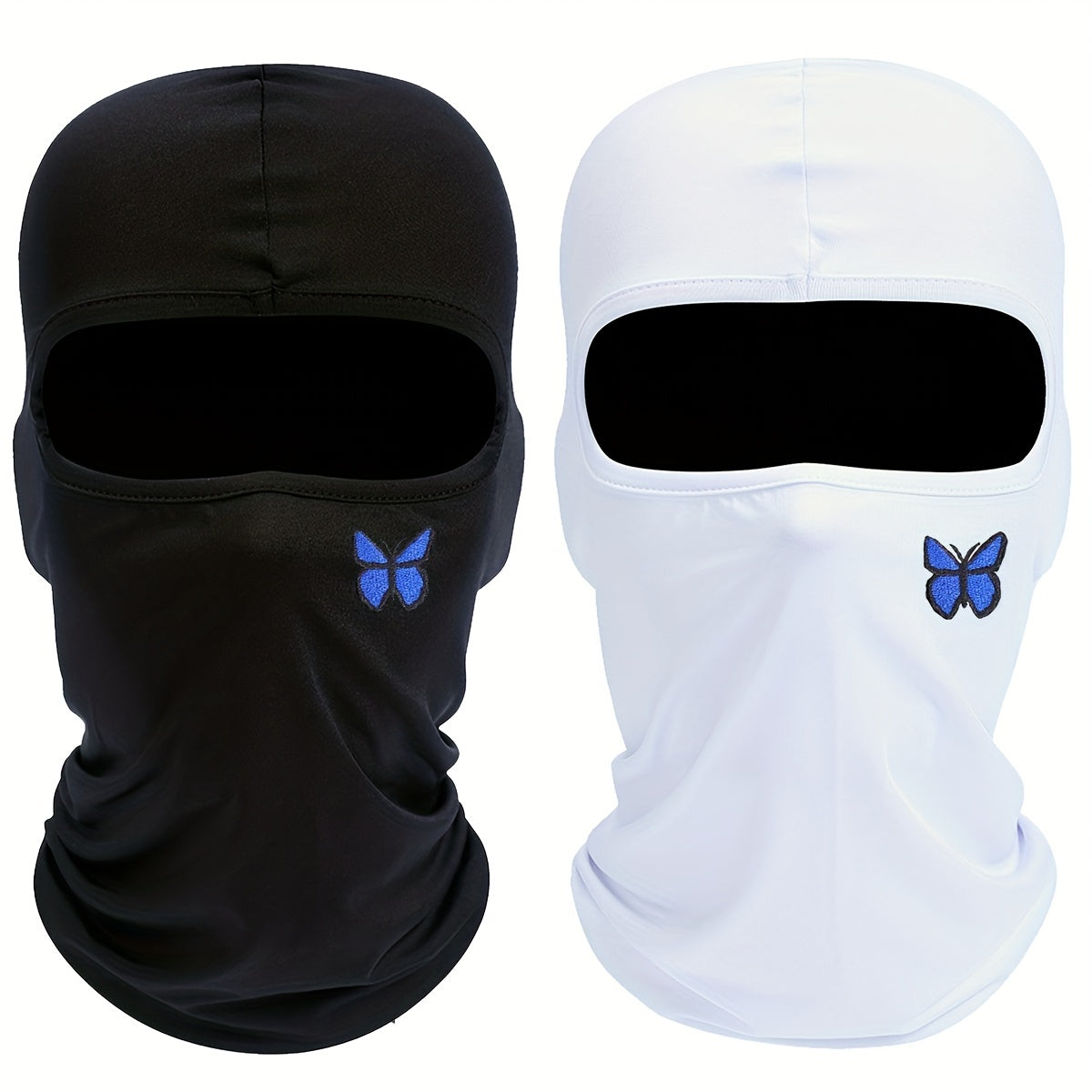 Butterfly Print Balaclava Outdoor Riding Mask For Men And Women