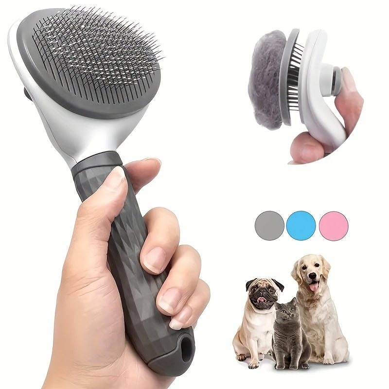 One-Click Slicker Brush for Pets