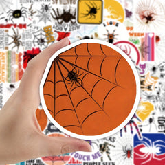 50pcs Spider Waterproof Vinyl Stickers for Bottles Laptops Luggage