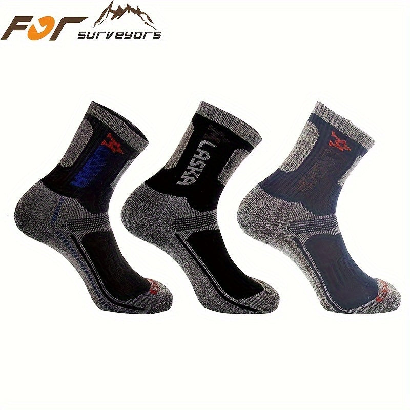 Thickened Padded Crew Socks for Mountaineering & Hiking