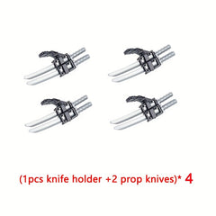 Small Particle Building Blocks Doll Weapon Storage & Prop Sword Toy Accessories