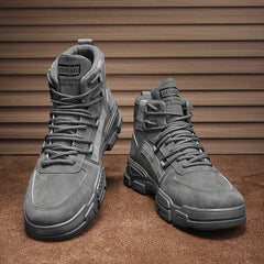 Men's Hiking Ankle Boots Lace up Boots Casual Walking Shoes