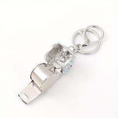 Metal Referee Whistle Luggage Pendant Outdoor Survival Emergency Whistle