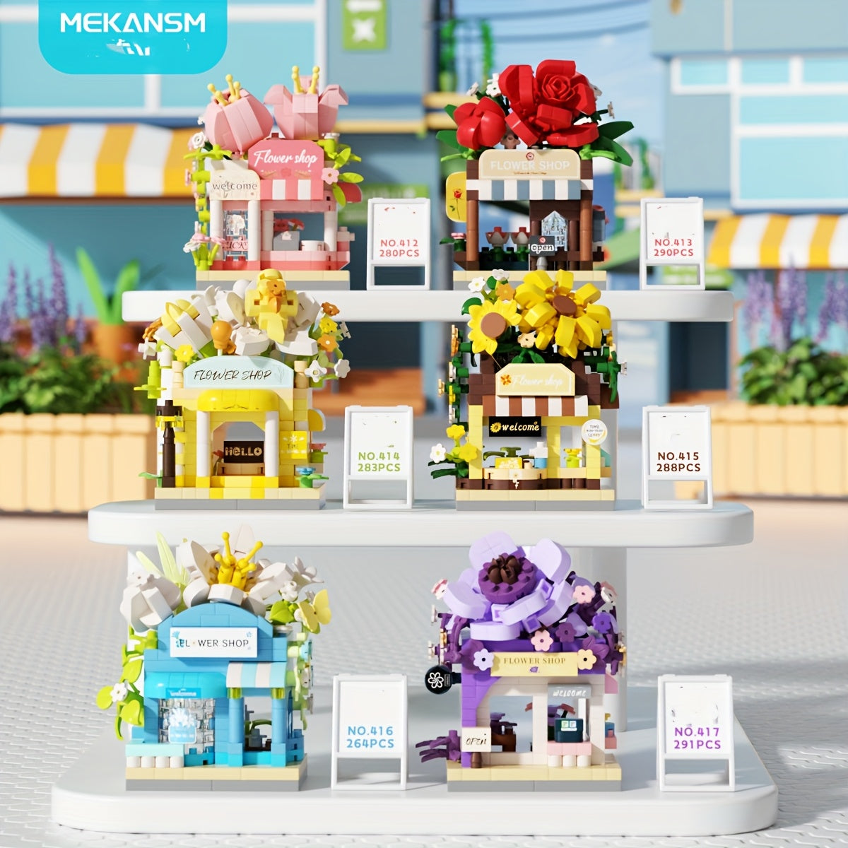 Flower Shop Building Blocks Set