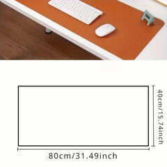 Faux Leather Desk Pad Oversized Mouse Keyboard Writing Computer Supplies