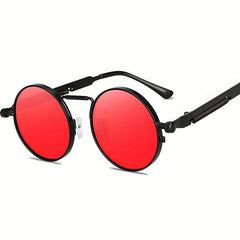 Steampunk Round Metal Sunglasses Retro Vintage UV400