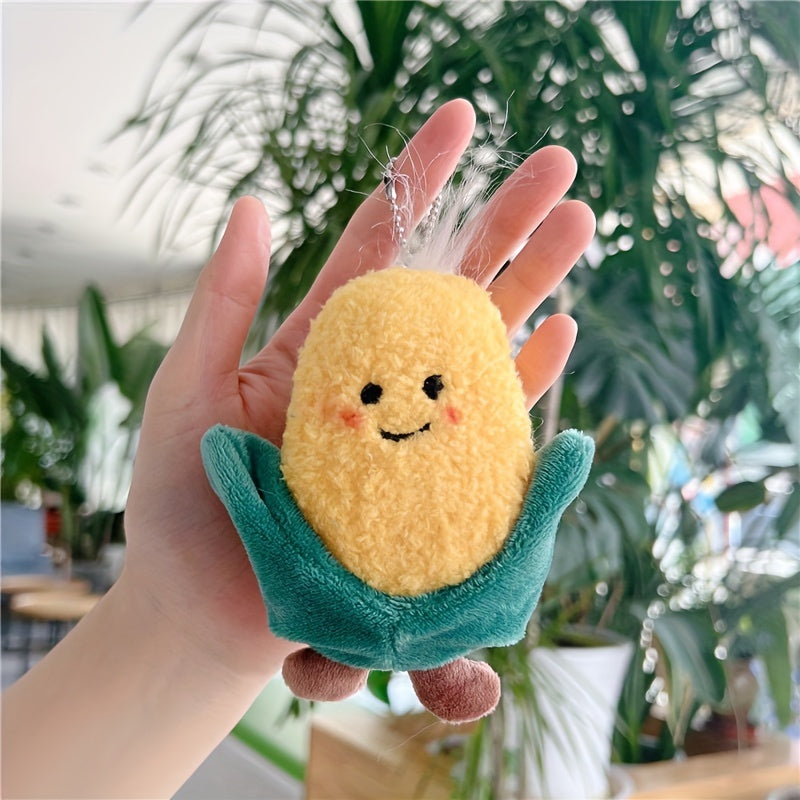 Vegetable Doll Keychain Plush Bag Charm Pendant