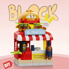 Micro Assembly Building Blocks City Street View DIY Toy Diamond