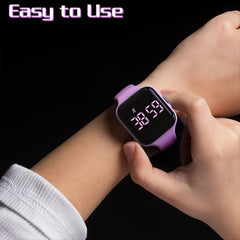LED Fitness Tracker Digital Activity Watch Rechargeable Sport Watch