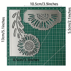 2Pcs Flower Metal Cutting Dies for DIY Scrapbooking Album
