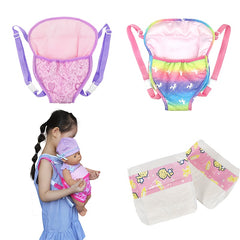 Baby Doll Backpack with Straps for 30-18 Inch Dolls