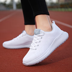Women's Lace Up Mesh Sneakers Breathable Soft Sole Running Shoes
