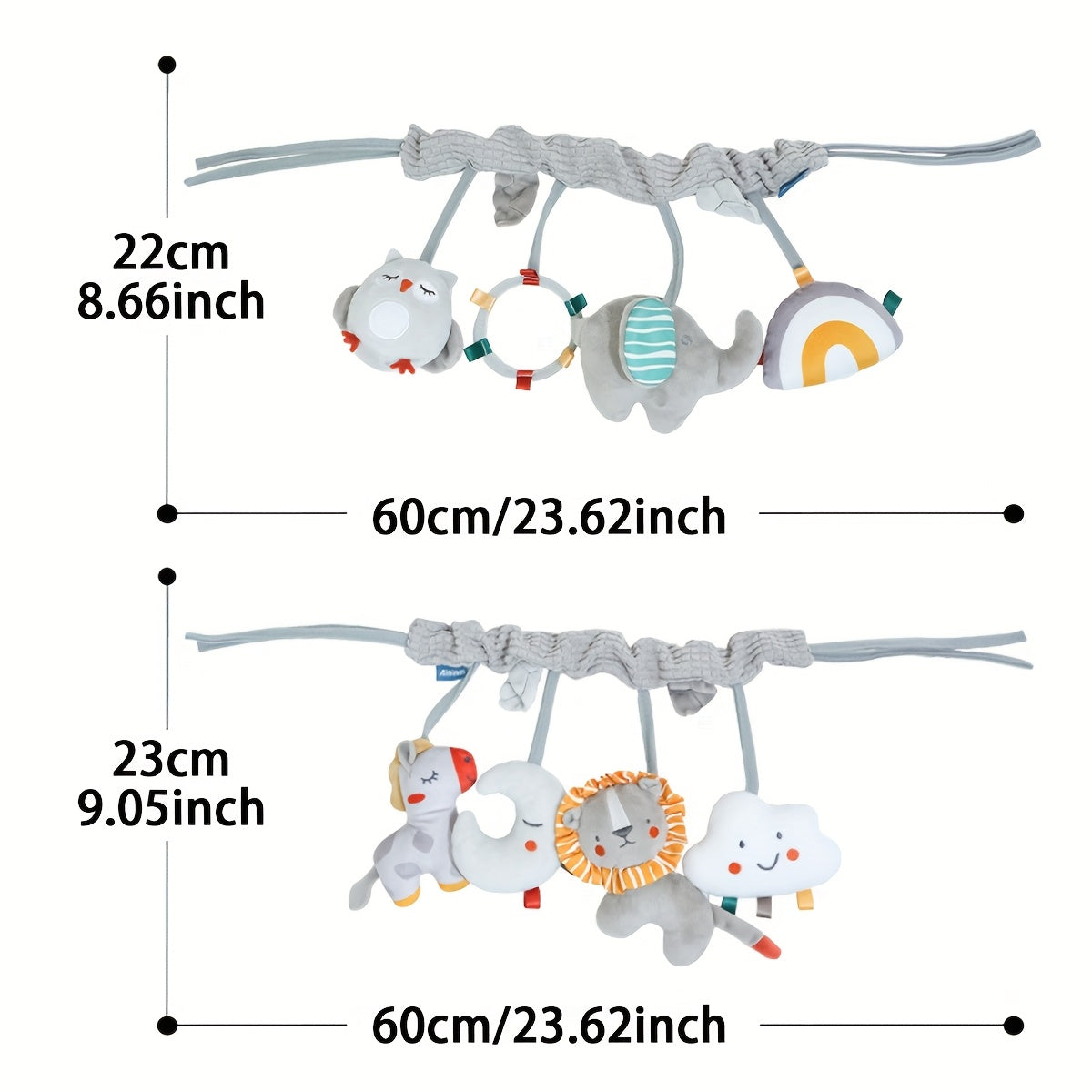 Baby Cartoon Car Pendant Soothing Cloth Toy Gift