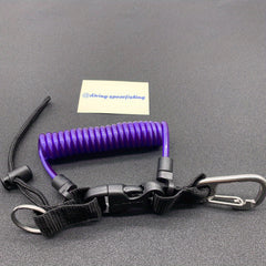Coiled Lanyard Scuba Diving Sports Camera Safety Swimming Lanyard