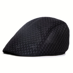Mesh Breathable Flat Cap Newsboy Hats Sun Protection Visor Hat