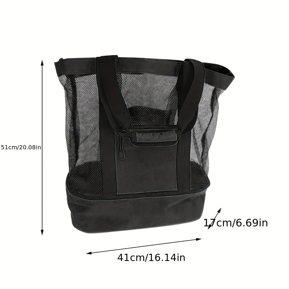 Insulated Mesh Bag Multifunctional Cooler for Outdoor Beach Picnic