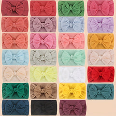 Bowknot Headband Solid Hair Accessory For Baby Girls