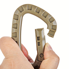 Molle Quick Release Buckle Keychain D shaped Backpack Hanging Buckle
