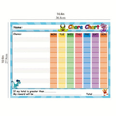 1Pc Self Discipline Schedule Wall Sticker for Students' Rooms