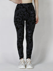 Floral Print Skinny Leggings Casual Stretchy Leggings Women's Clothing