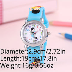 Colorful Cartoon Kids Football Watch